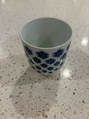 IKEA Blue Floral Ceramic Cup